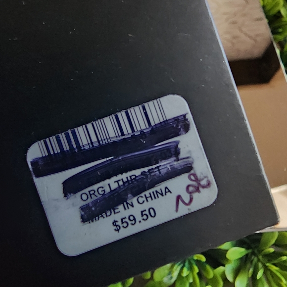 NWT INC Watch and Bracelet Set Black and Gold Toned - Picture 2 of 6